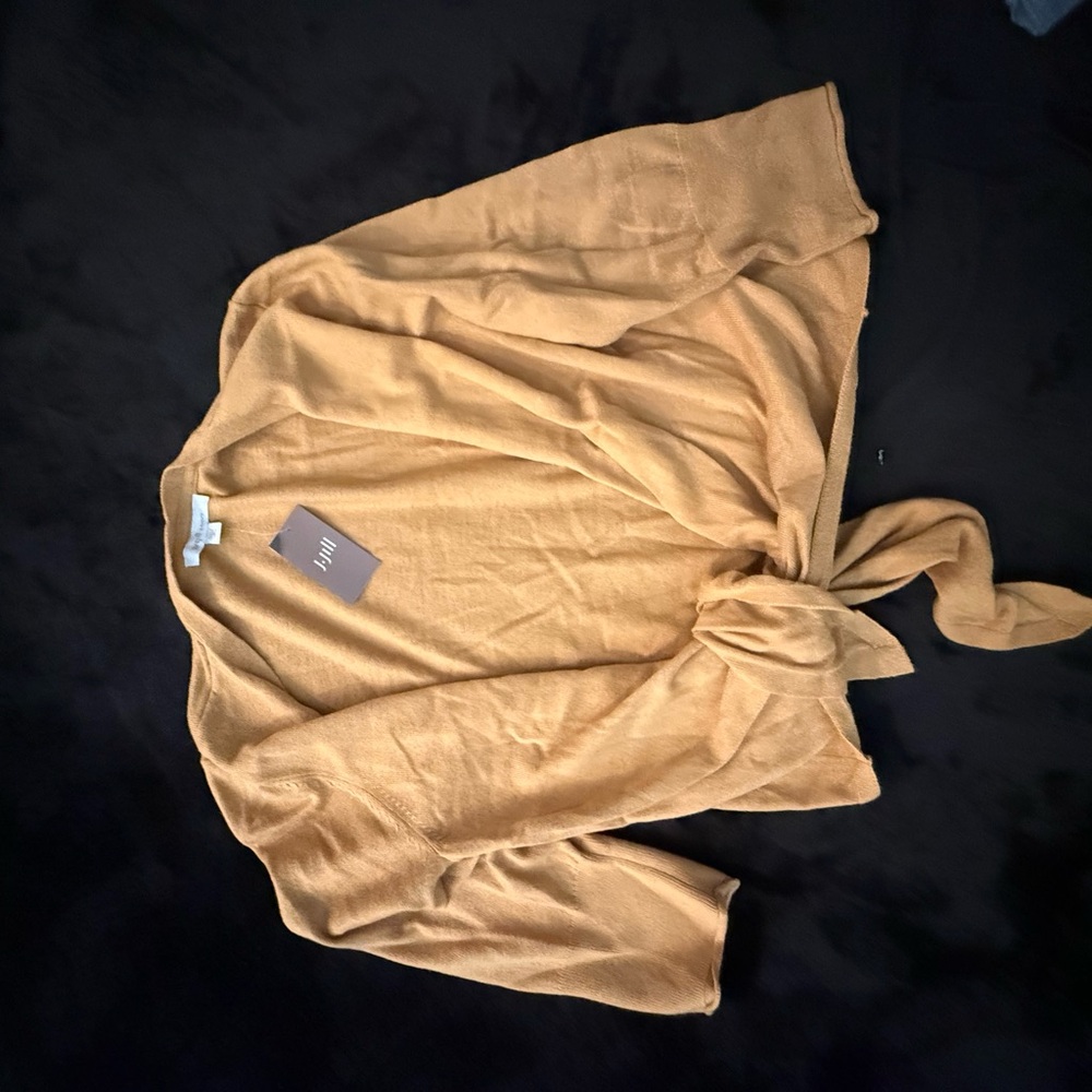 J. Jill Mustard Cardigan